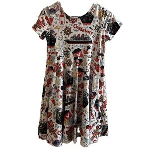 EUC Disney Cruise print Twirl Dress - size 14/16